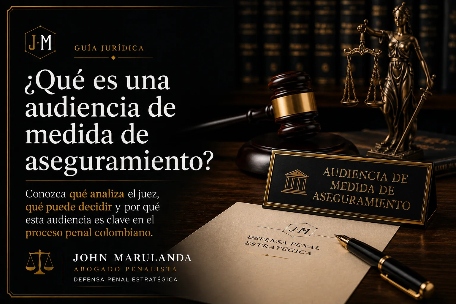 Audiencia de medida de aseguramiento en Colombia