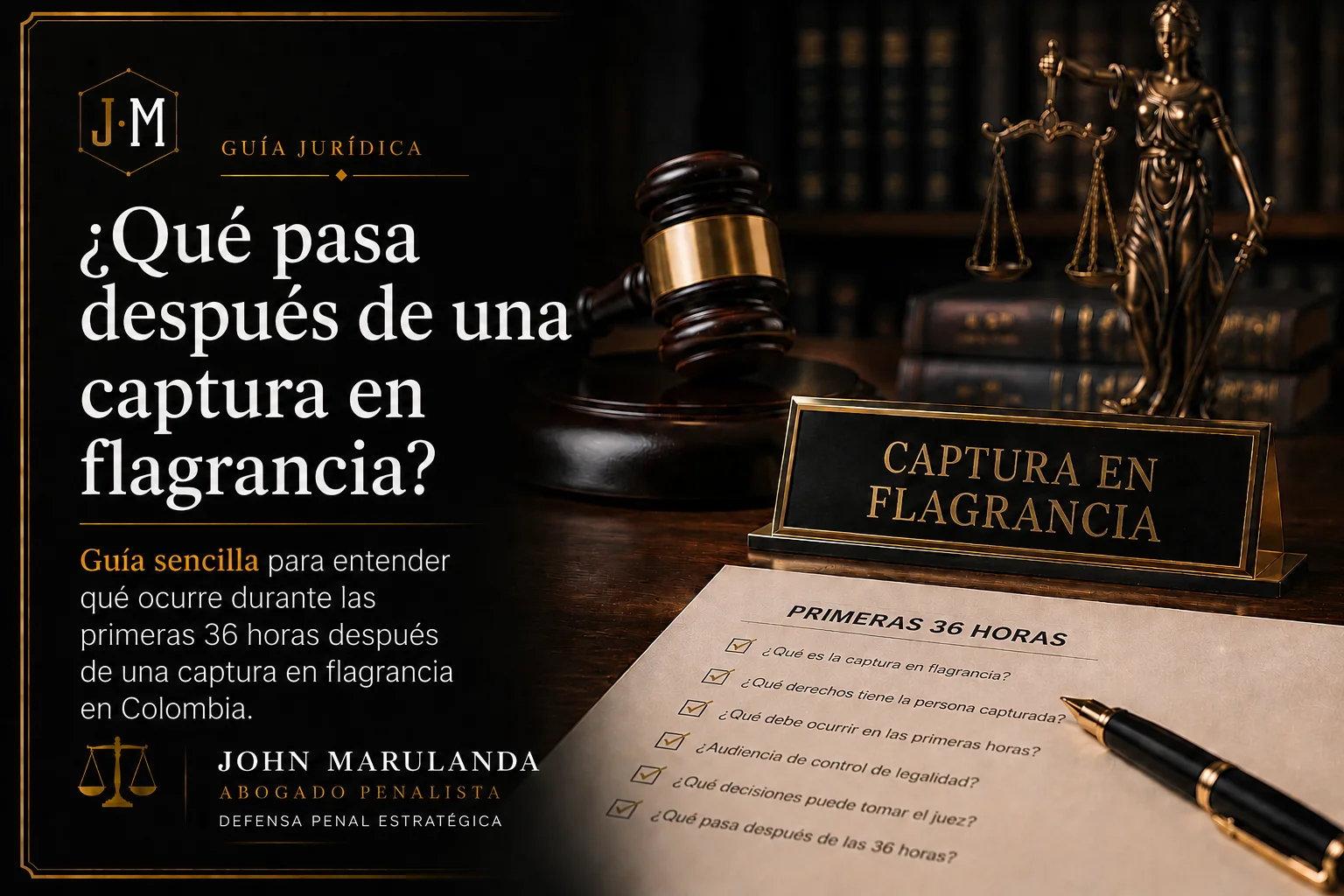 Captura en flagrancia en Colombia