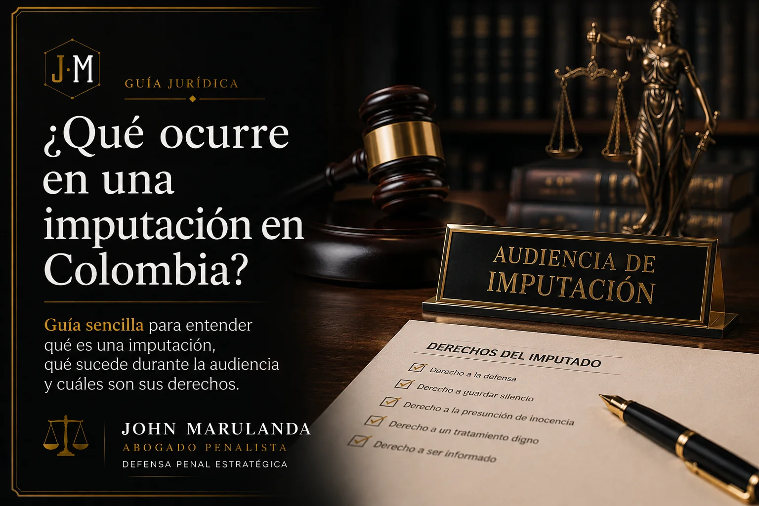 Audiencia de imputación en Colombia